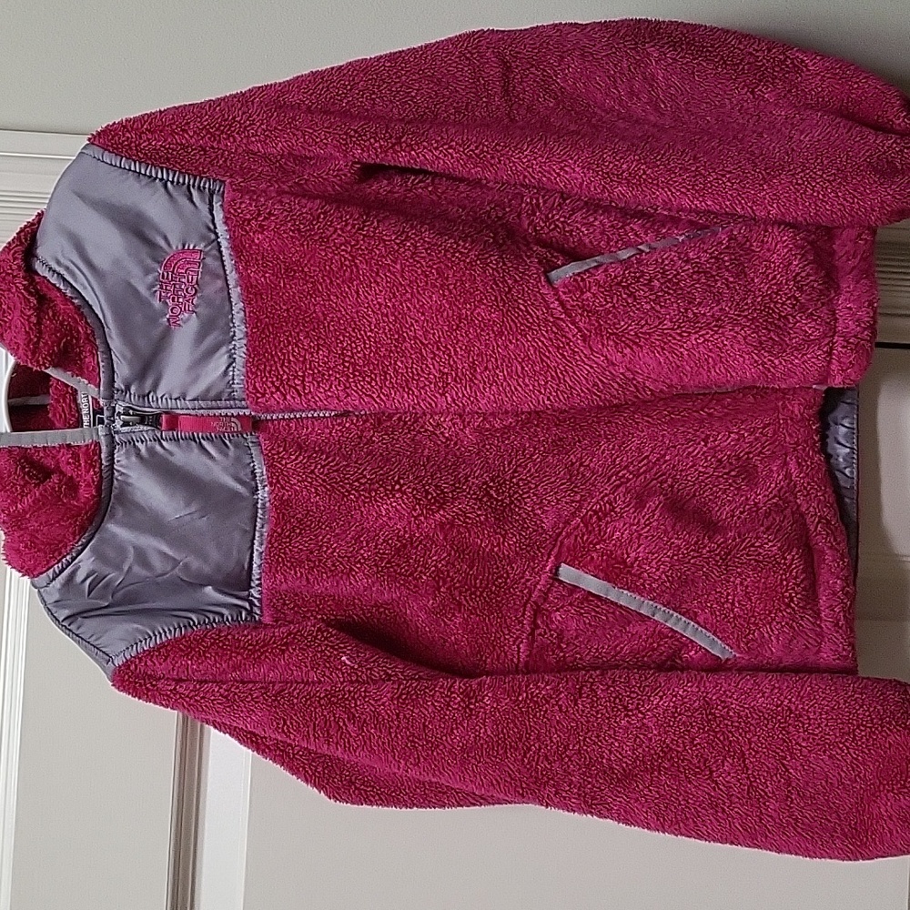 Mauve northface sherpa jacket